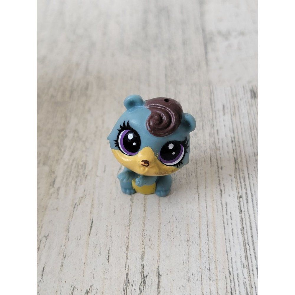 Chibi bear blue animal miniature forest‎ toy figure